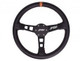 Kawasaki Deep Dish Steering Wheel Suede